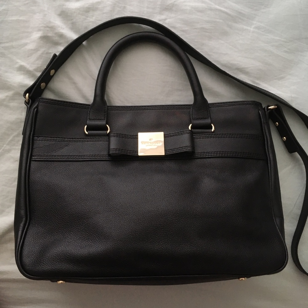 authentic black kate spade handbag crossbody purse